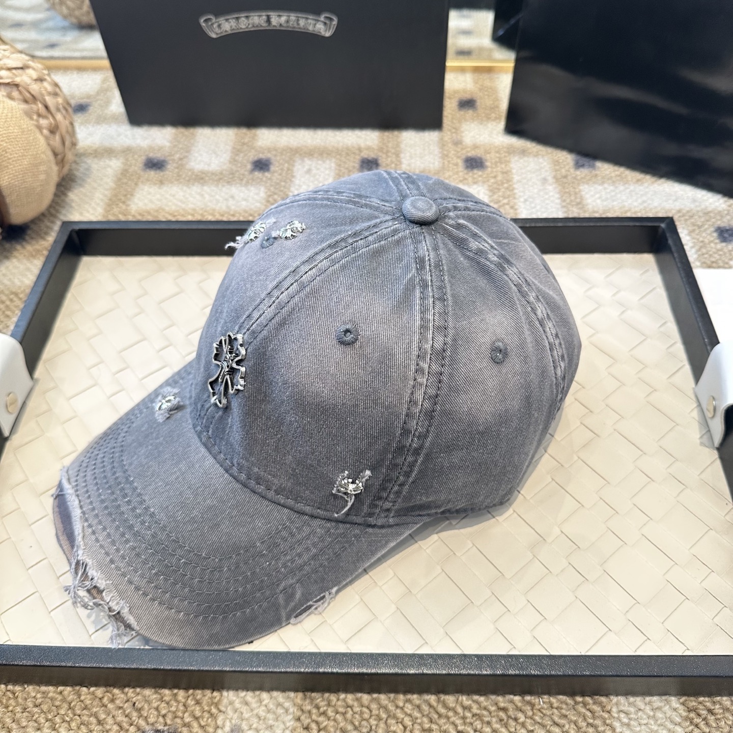 Chrome hearts 克罗心 新款十字架 高品质棒球帽，高端定制版！网红时尚博主同款！墙裂推荐！质