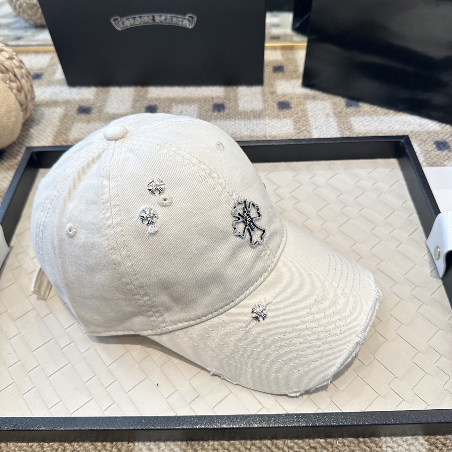 Chrome hearts 克罗心 新款十字架 高品质棒球帽，高端定制版！网红时尚博主同款！墙裂推荐！质
