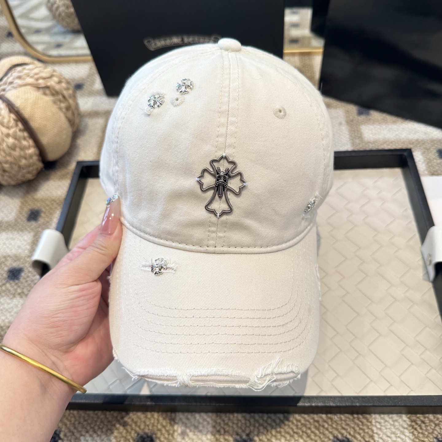 Chrome hearts 克罗心 新款十字架 高品质棒球帽，高端定制版！网红时尚博主同款！墙裂推荐！质