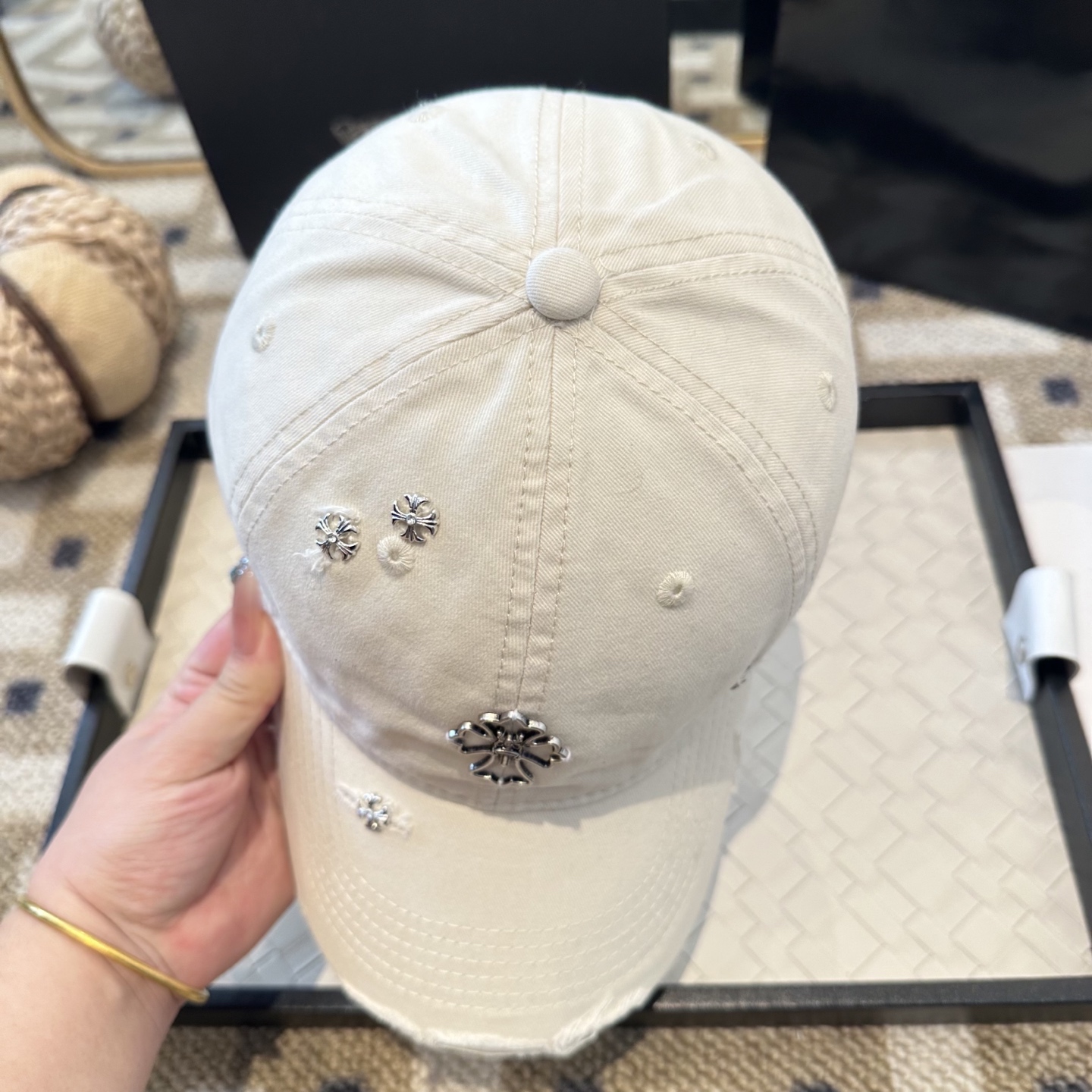 Chrome hearts 克罗心 新款十字架 高品质棒球帽，高端定制版！网红时尚博主同款！墙裂推荐！质
