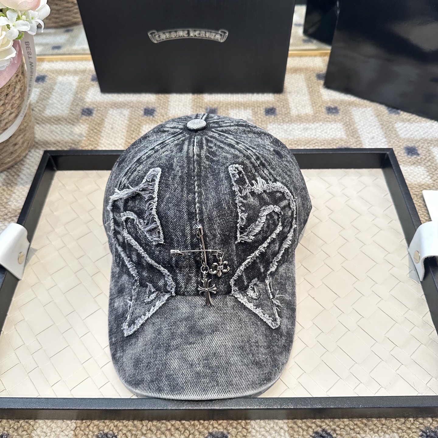Chrome hearts 克罗心 新款十字架 高品质棒球帽，高端定制版！网红时尚博主同款！墙裂推荐！质