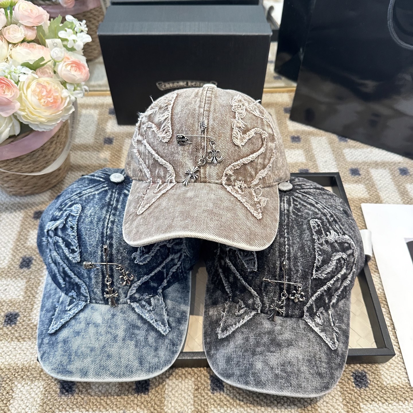Chrome hearts 克罗心 新款十字架 高品质棒球帽，高端定制版！网红时尚博主同款！墙裂推荐！质