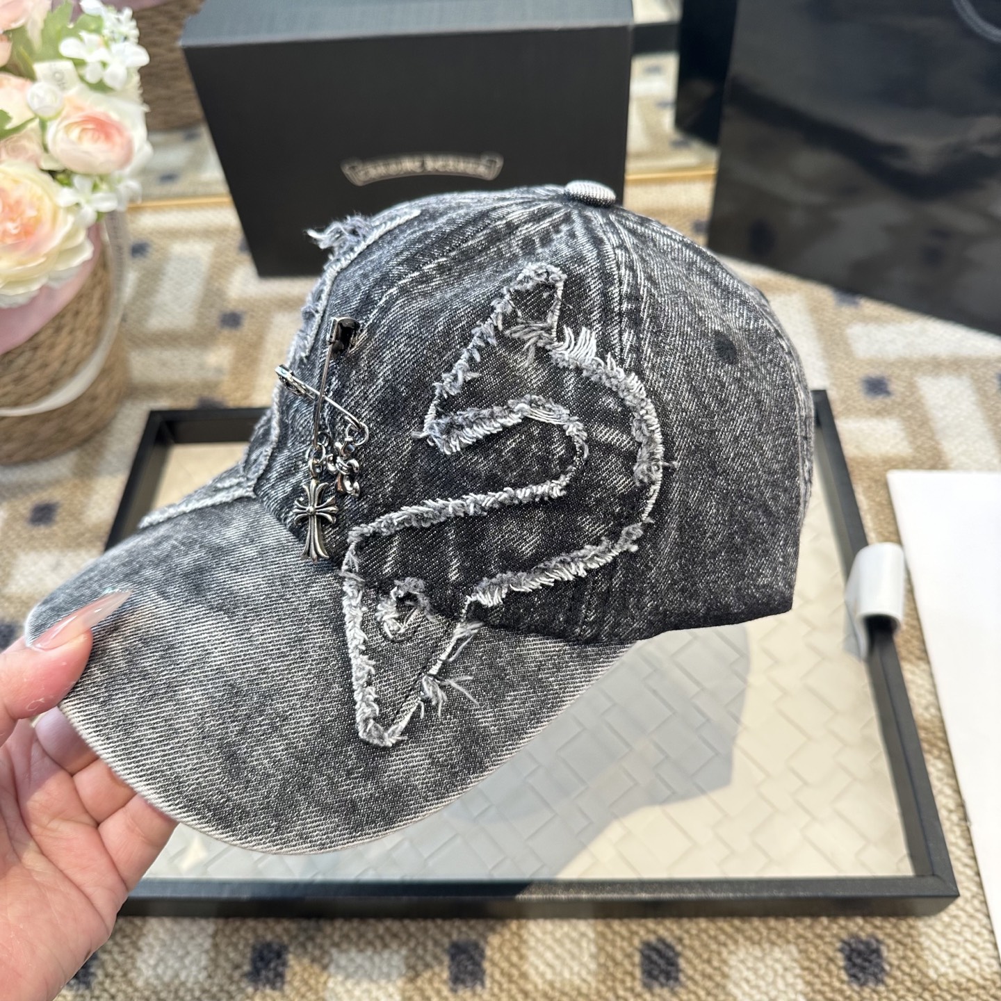 Chrome hearts 克罗心 新款十字架 高品质棒球帽，高端定制版！网红时尚博主同款！墙裂推荐！质