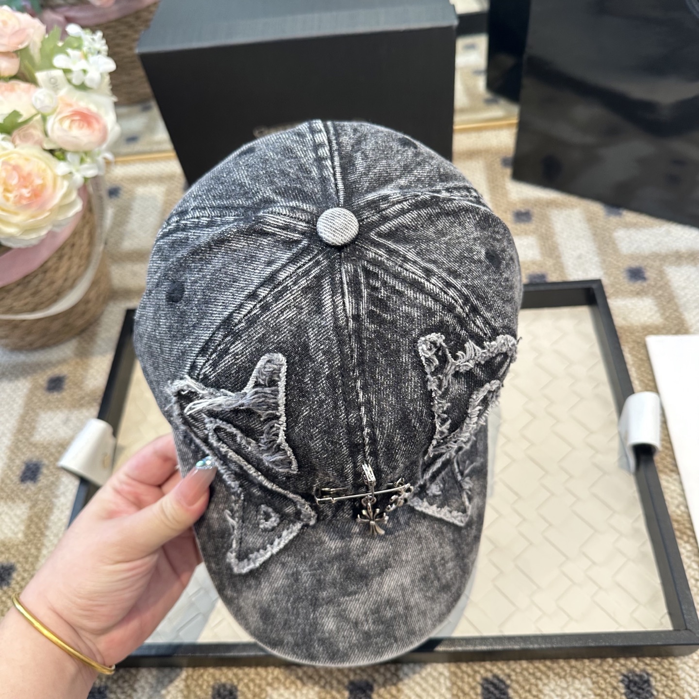 Chrome hearts 克罗心 新款十字架 高品质棒球帽，高端定制版！网红时尚博主同款！墙裂推荐！质