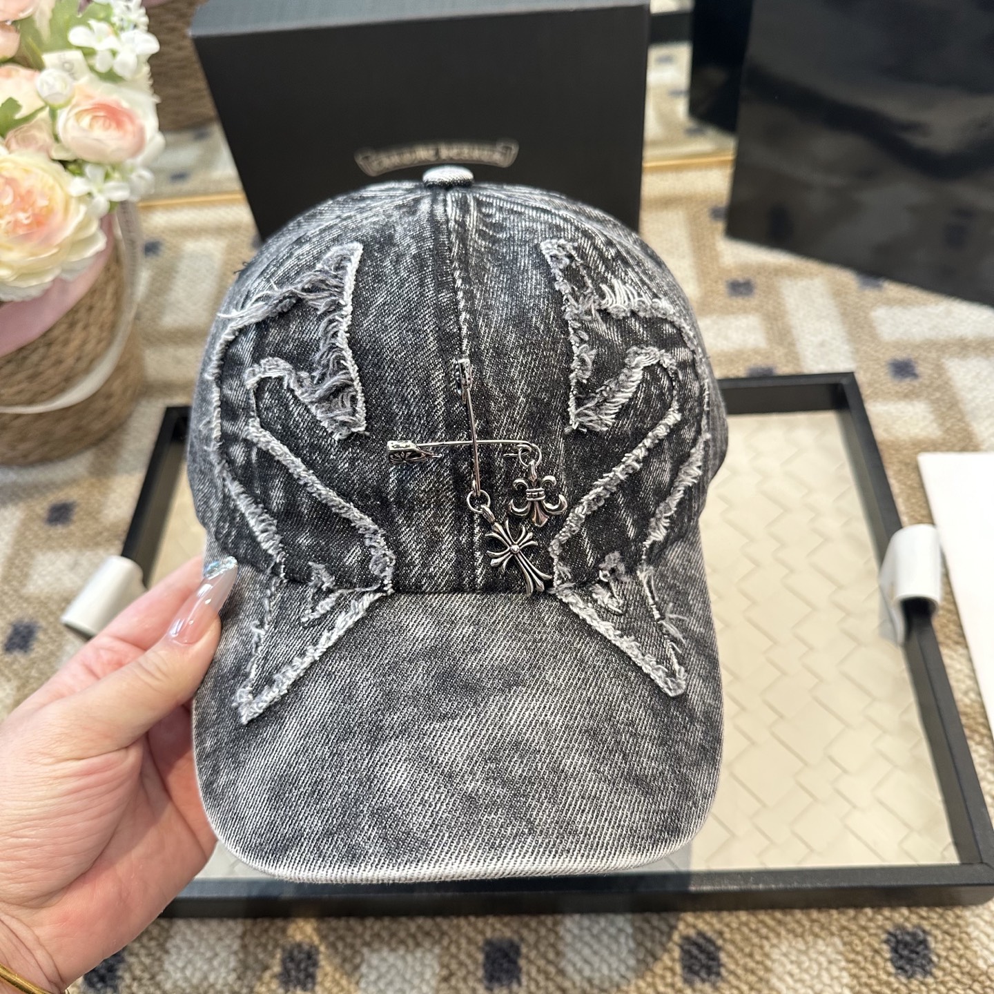 Chrome hearts 克罗心 新款十字架 高品质棒球帽，高端定制版！网红时尚博主同款！墙裂推荐！质