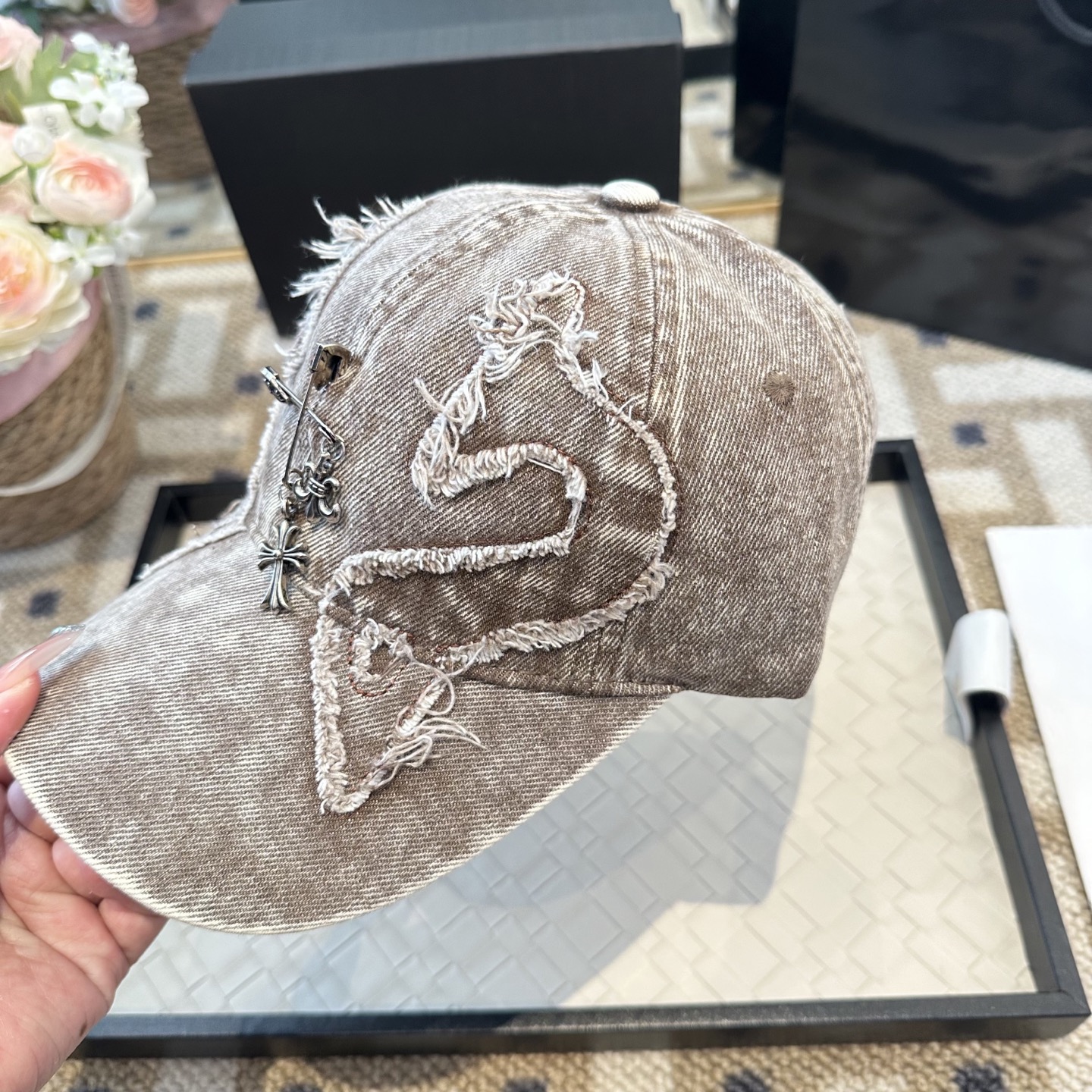 Chrome hearts 克罗心 新款十字架 高品质棒球帽，高端定制版！网红时尚博主同款！墙裂推荐！质