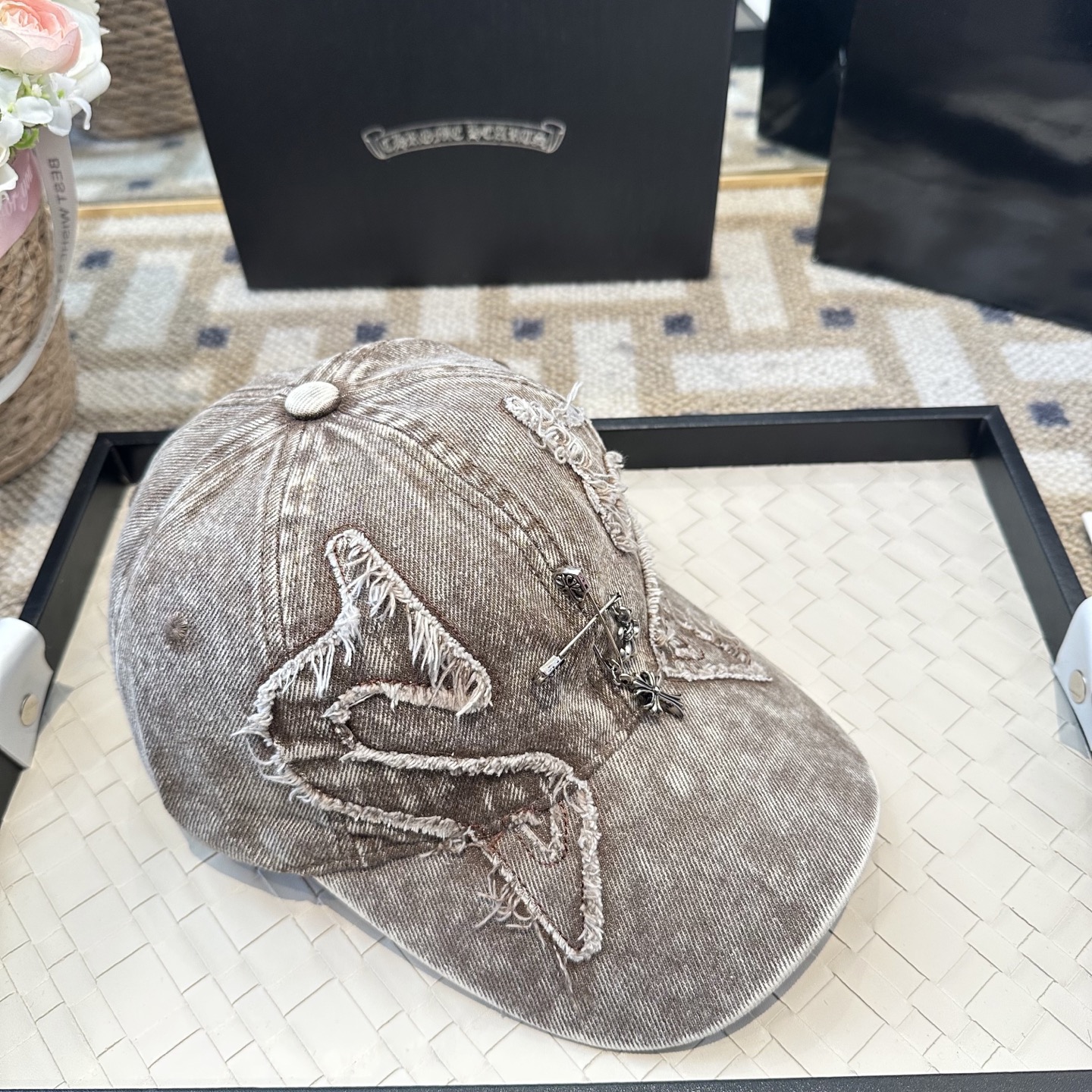 Chrome hearts 克罗心 新款十字架 高品质棒球帽，高端定制版！网红时尚博主同款！墙裂推荐！质