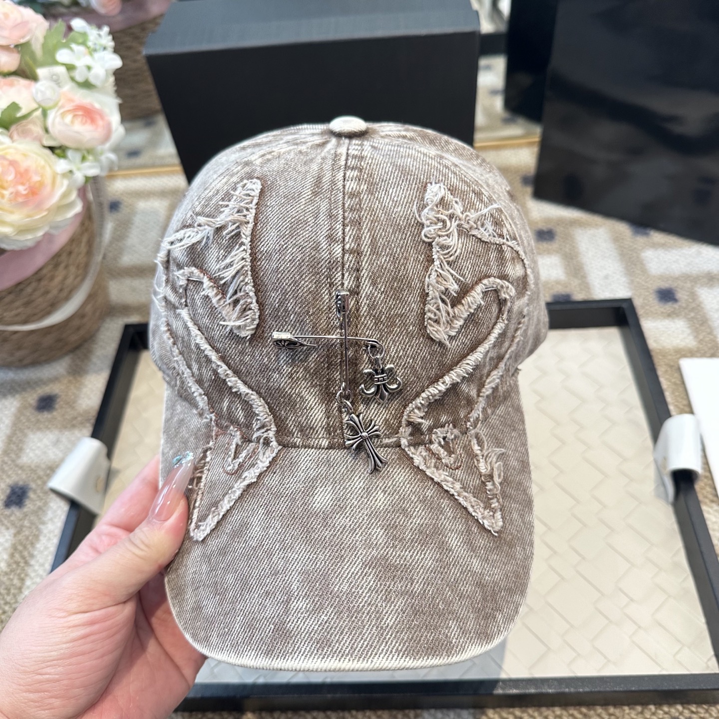 Chrome hearts 克罗心 新款十字架 高品质棒球帽，高端定制版！网红时尚博主同款！墙裂推荐！质