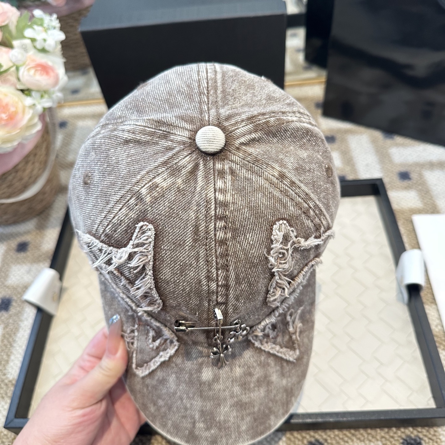 Chrome hearts 克罗心 新款十字架 高品质棒球帽，高端定制版！网红时尚博主同款！墙裂推荐！质