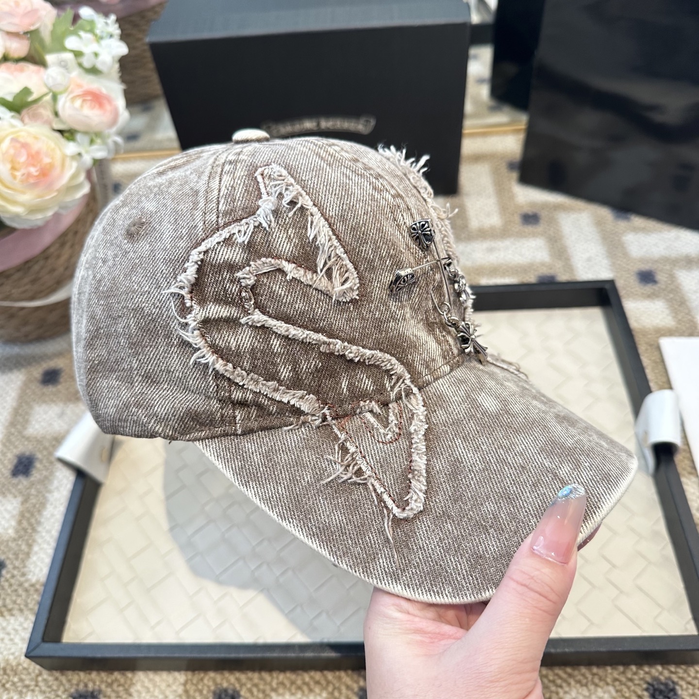 Chrome hearts 克罗心 新款十字架 高品质棒球帽，高端定制版！网红时尚博主同款！墙裂推荐！质
