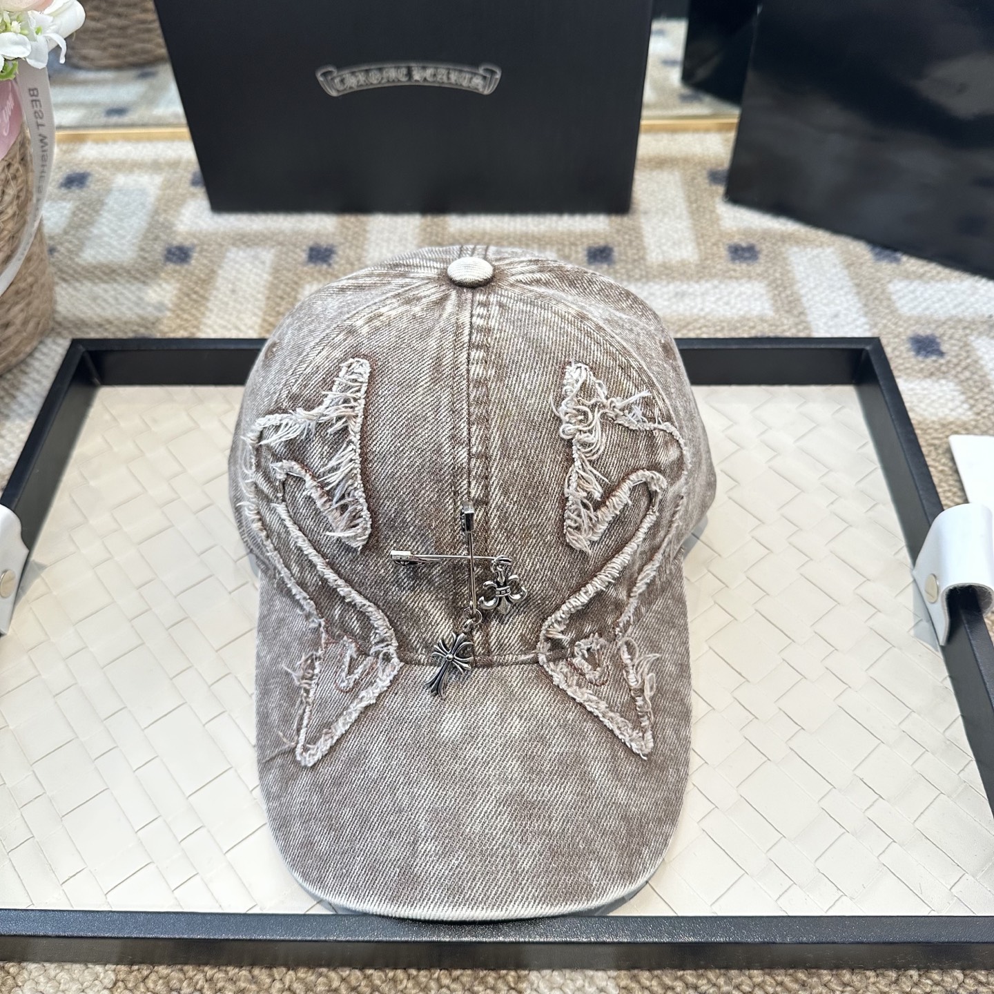 Chrome hearts 克罗心 新款十字架 高品质棒球帽，高端定制版！网红时尚博主同款！墙裂推荐！质