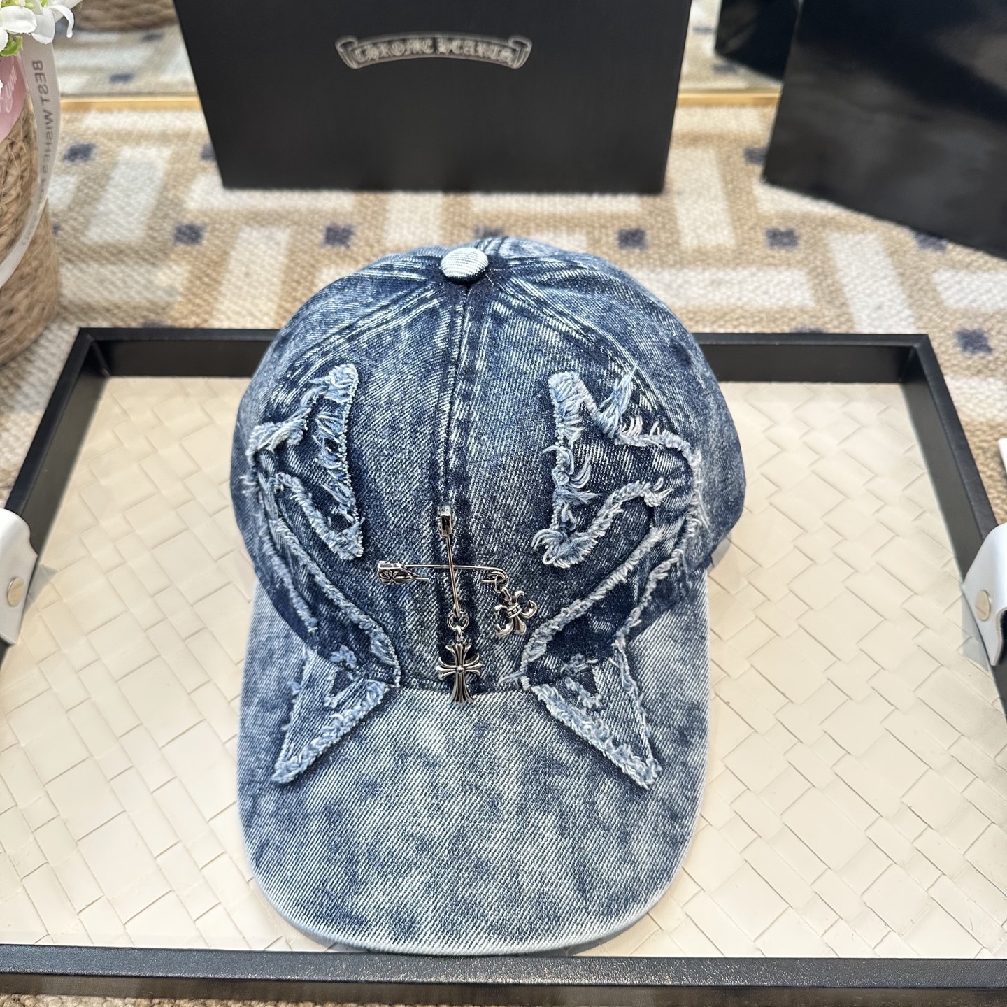 Chrome hearts 克罗心 新款十字架 高品质棒球帽，高端定制版！网红时尚博主同款！墙裂推荐！质