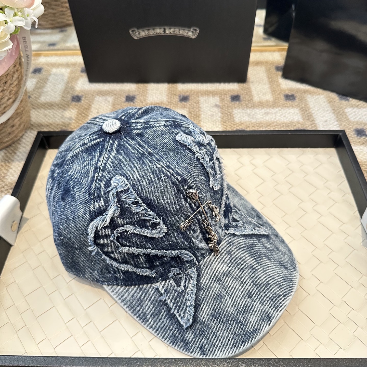 Chrome hearts 克罗心 新款十字架 高品质棒球帽，高端定制版！网红时尚博主同款！墙裂推荐！质