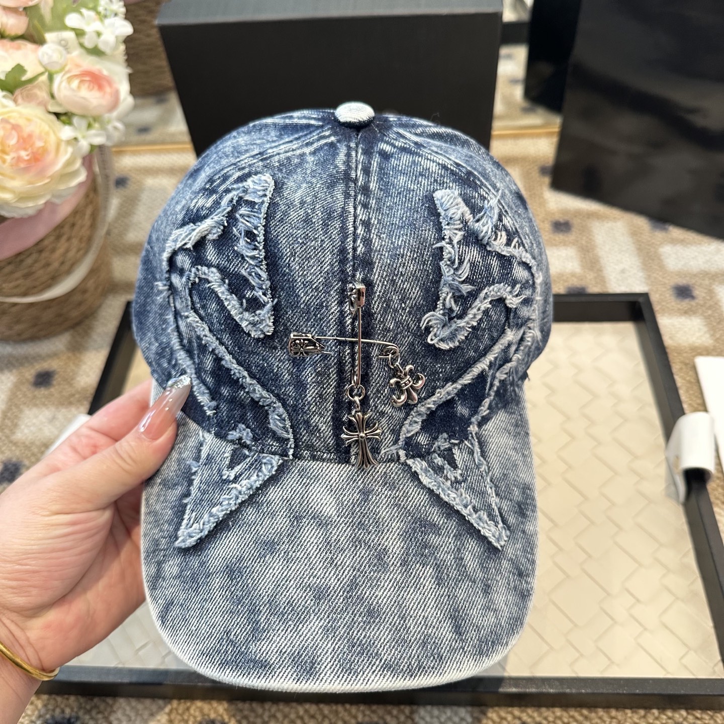 Chrome hearts 克罗心 新款十字架 高品质棒球帽，高端定制版！网红时尚博主同款！墙裂推荐！质