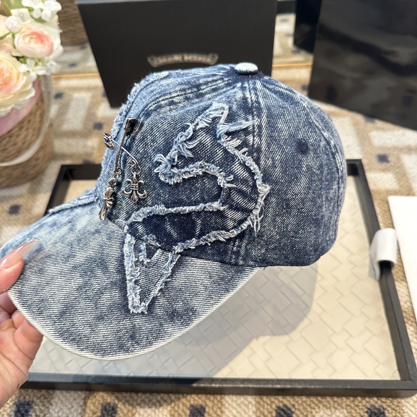 Chrome hearts 克罗心 新款十字架 高品质棒球帽，高端定制版！网红时尚博主同款！墙裂推荐！质