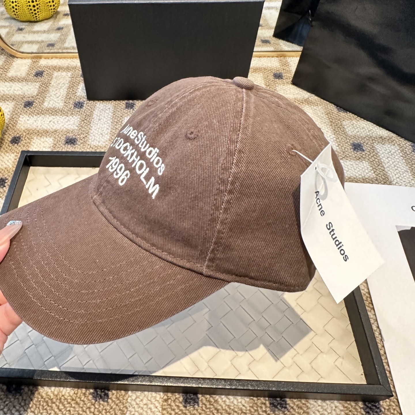 ACNE 潮牌棒球帽 简单休闲风的棒球帽 减龄百搭 适配度很高！简单随性~出街拍照拗造型非常加分~男女同