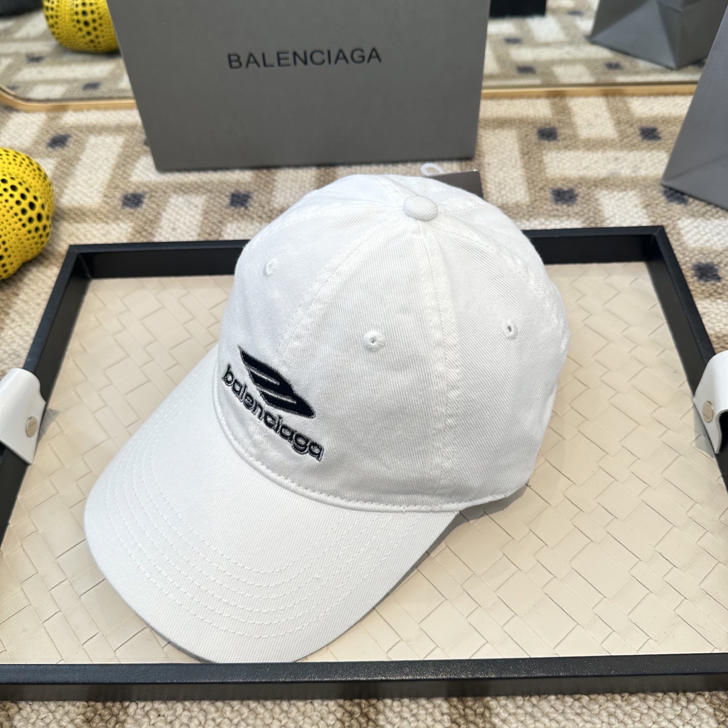 新品Balenciaga 巴黎世家字母新款棒球帽现货秒发🧢简约时尚超级无敌好看的帽子！情侣款！