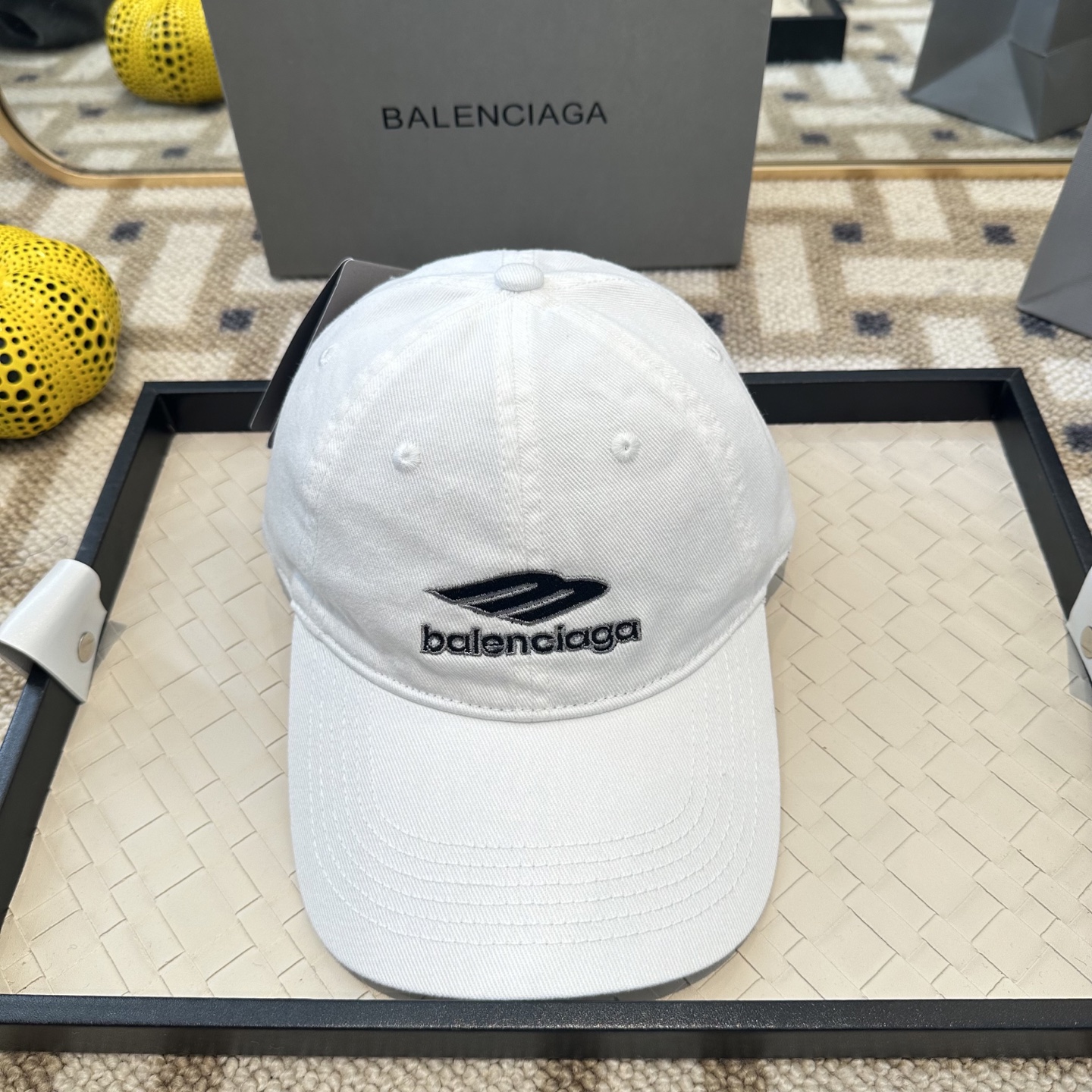 新品Balenciaga 巴黎世家字母新款棒球帽现货秒发🧢简约时尚超级无敌好看的帽子！情侣款！
