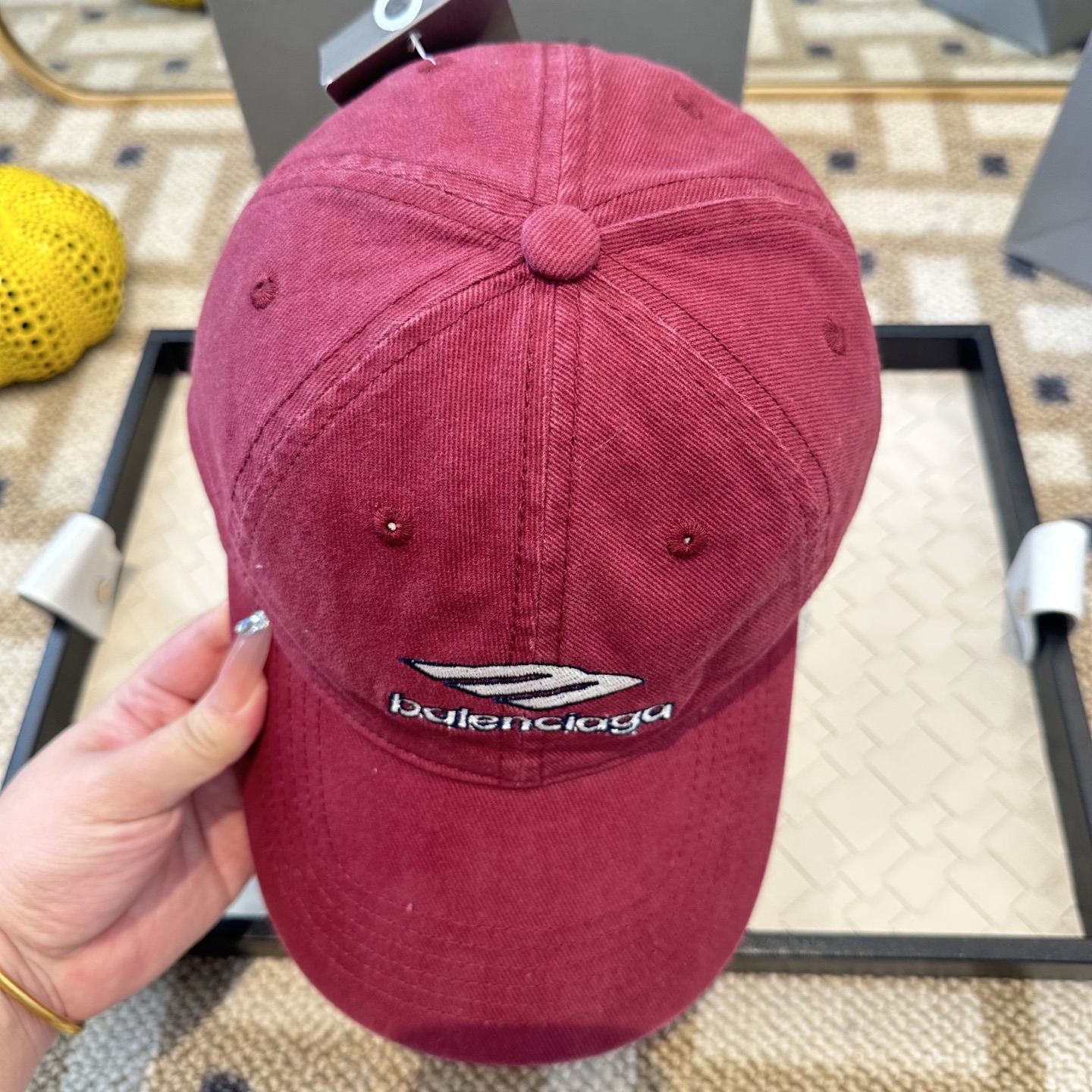 新品Balenciaga 巴黎世家字母新款棒球帽现货秒发🧢简约时尚超级无敌好看的帽子！情侣款！