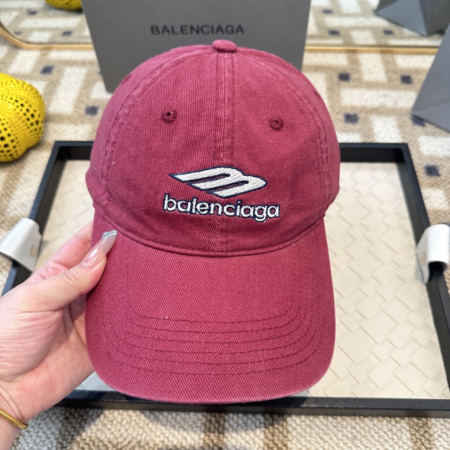 新品Balenciaga 巴黎世家字母新款棒球帽现货秒发🧢简约时尚超级无敌好看的帽子！情侣款！