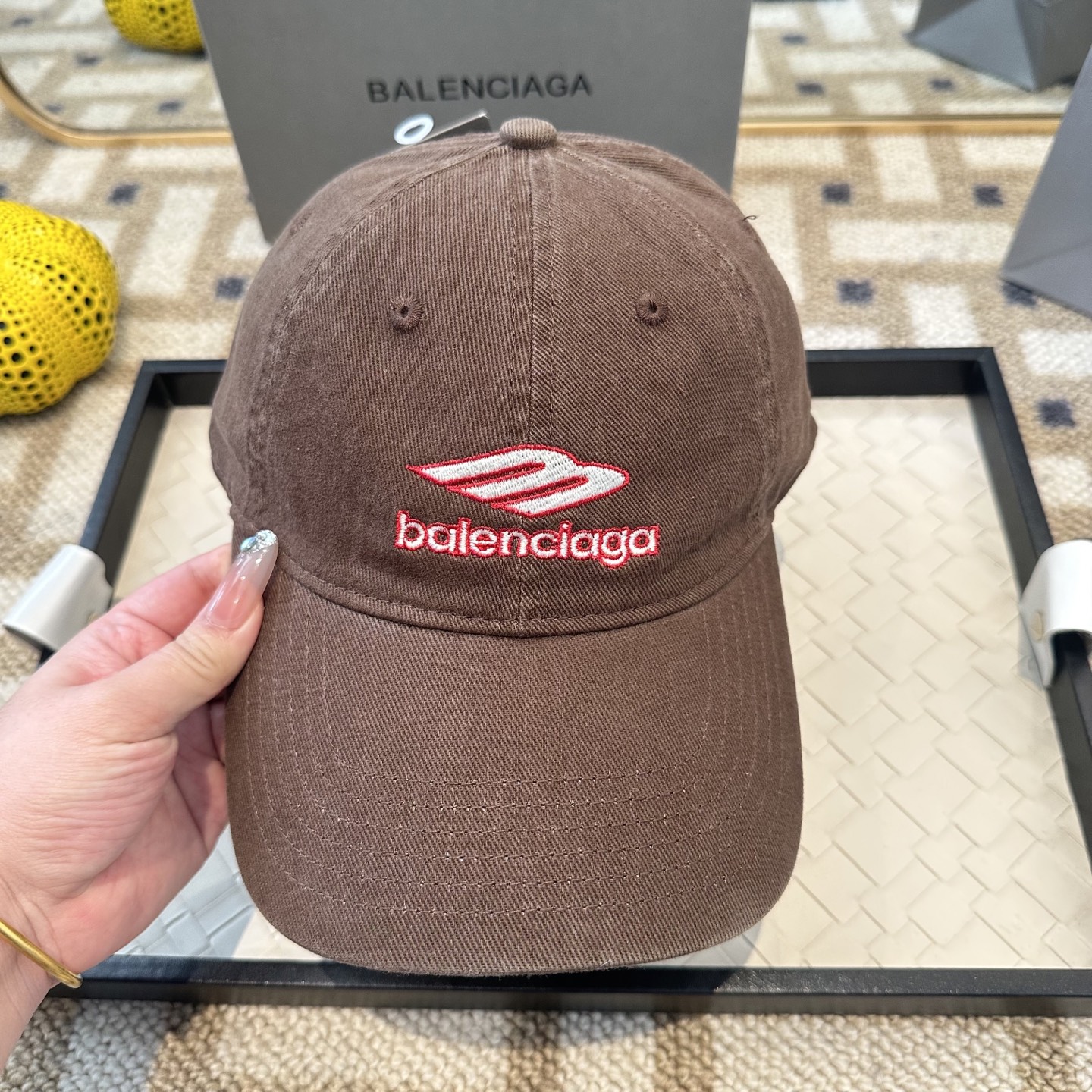 新品Balenciaga 巴黎世家字母新款棒球帽现货秒发🧢简约时尚超级无敌好看的帽子！情侣款！