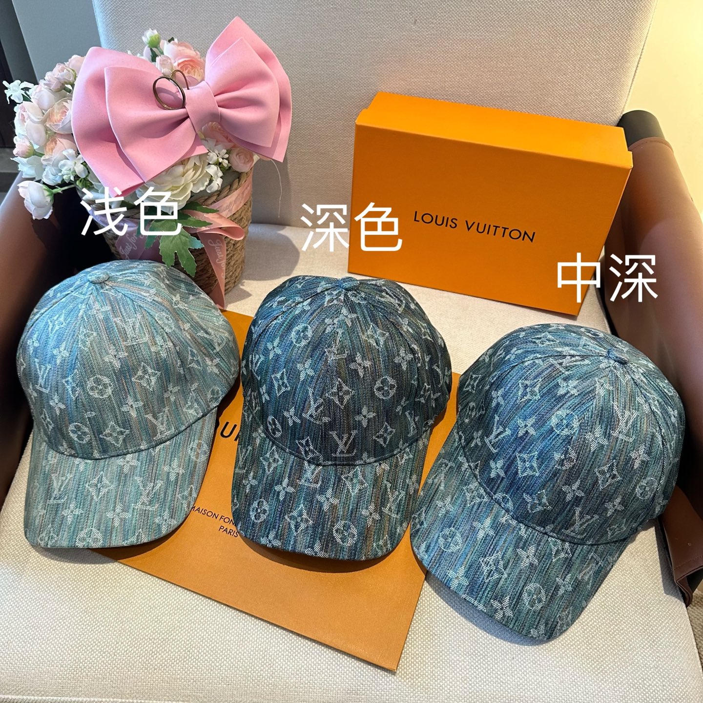 Louis Vuitton LouisVuitton 新款LV棒球帽，重工打造 高端 ，百搭款