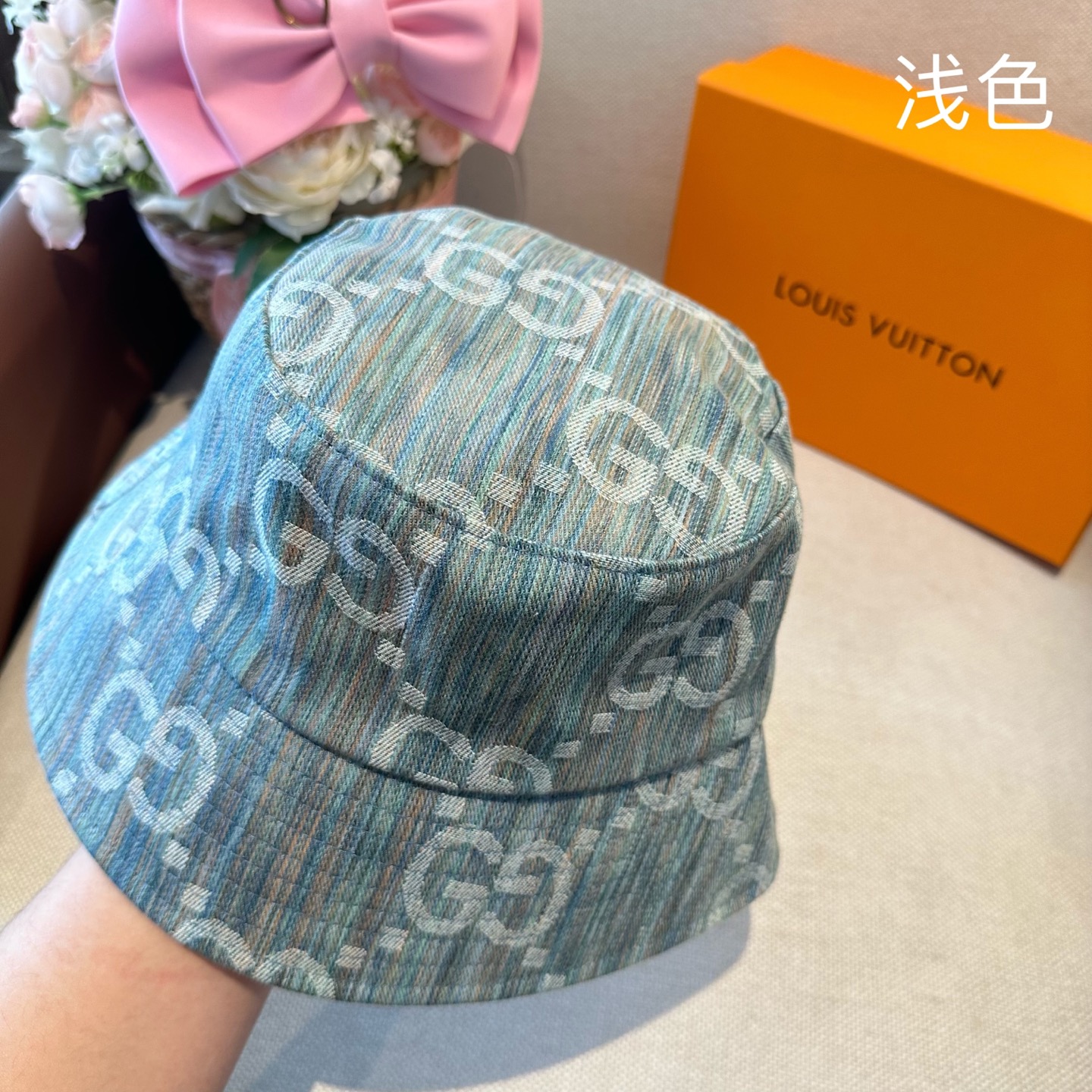 Gucci GUCCI古奇 2026新款可遮阳帽女透气渔夫帽