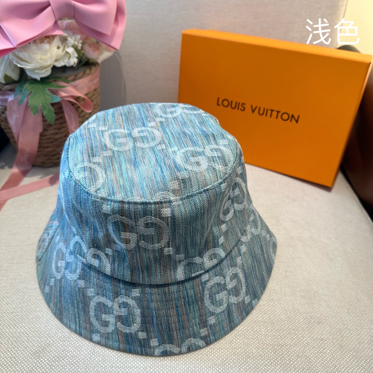 Gucci GUCCI古奇 2026新款可遮阳帽女透气渔夫帽