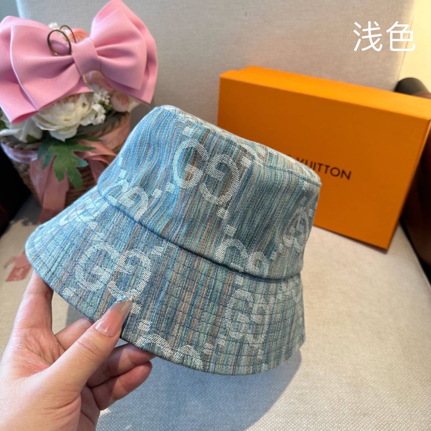 Gucci GUCCI古奇 2026新款可遮阳帽女透气渔夫帽