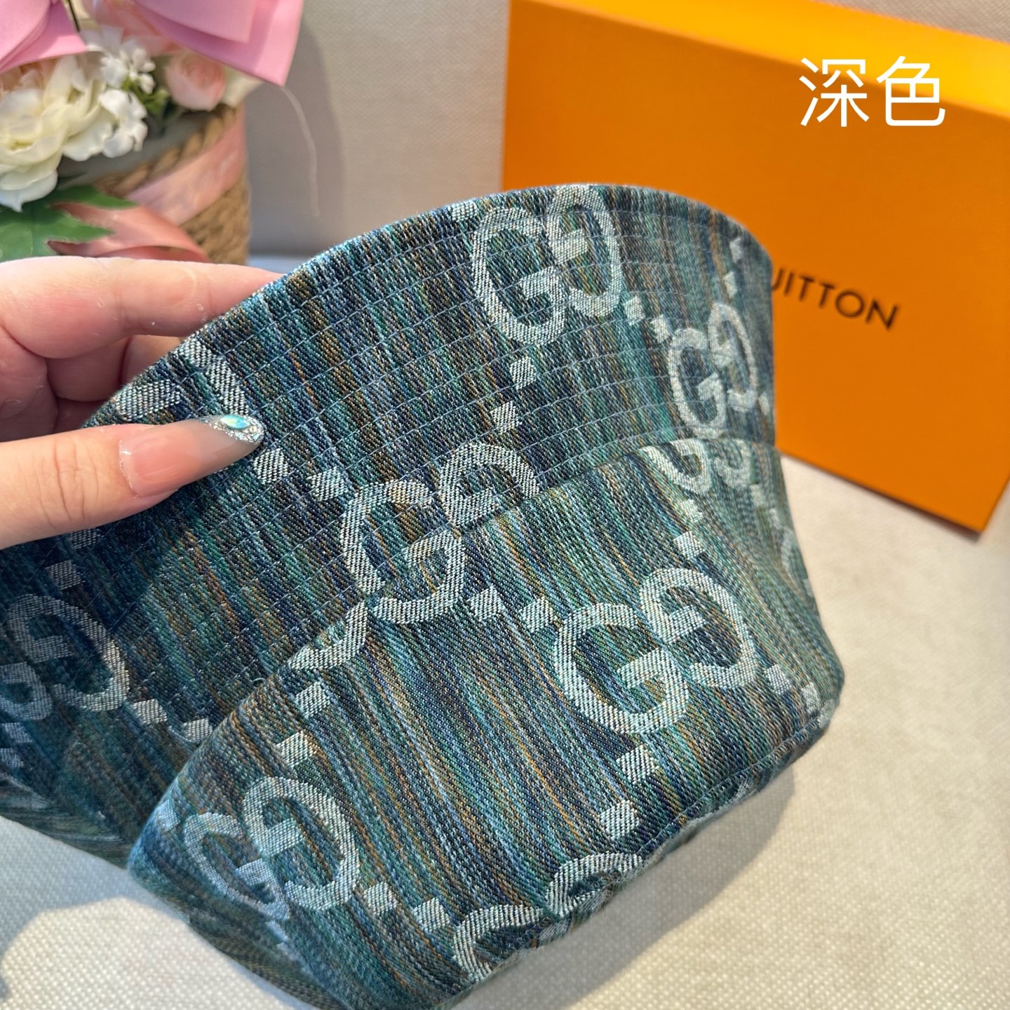 Gucci GUCCI古奇 2026新款可遮阳帽女透气渔夫帽