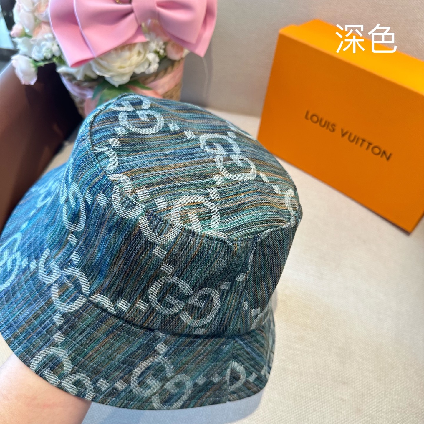 Gucci GUCCI古奇 2026新款可遮阳帽女透气渔夫帽