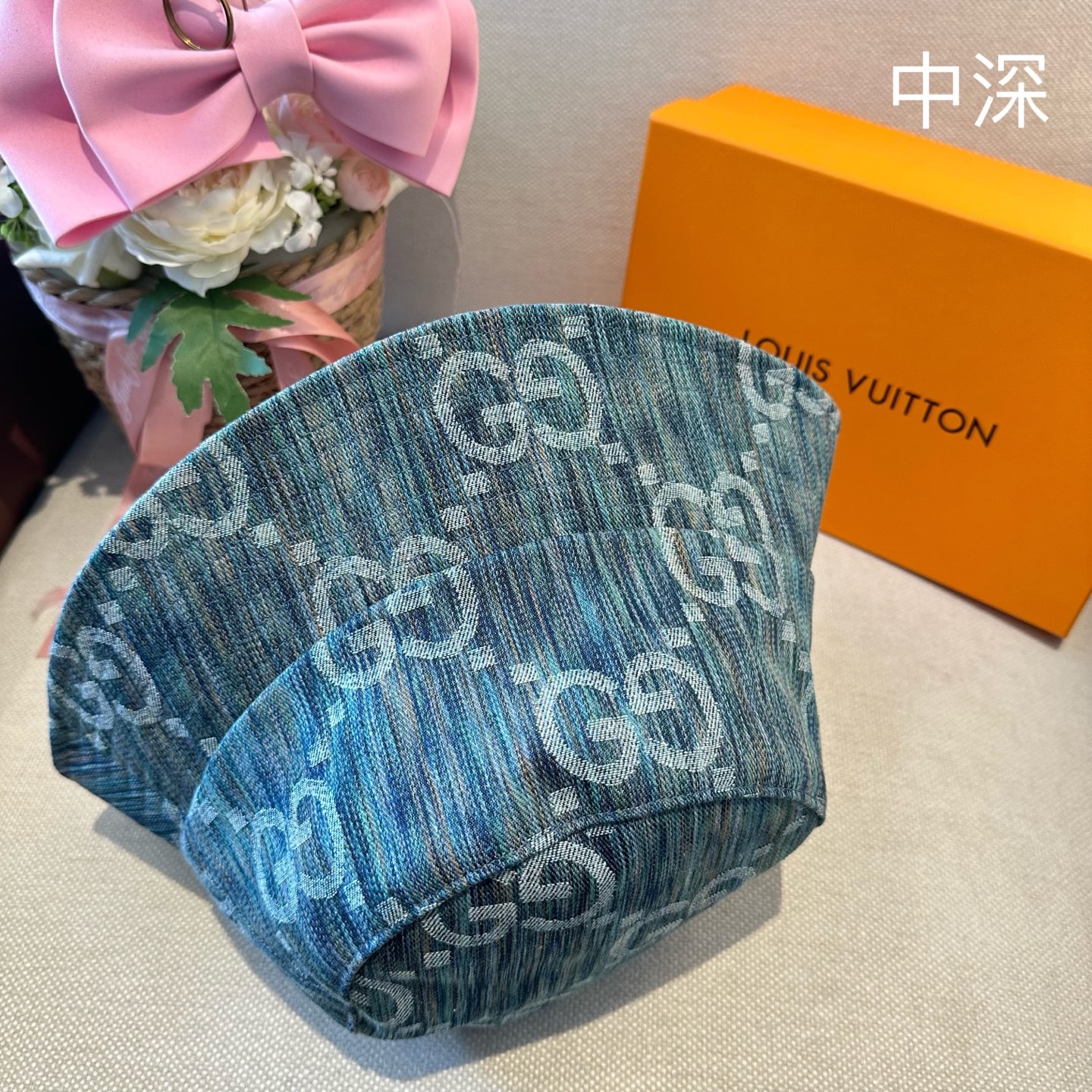 Gucci GUCCI古奇 2026新款可遮阳帽女透气渔夫帽