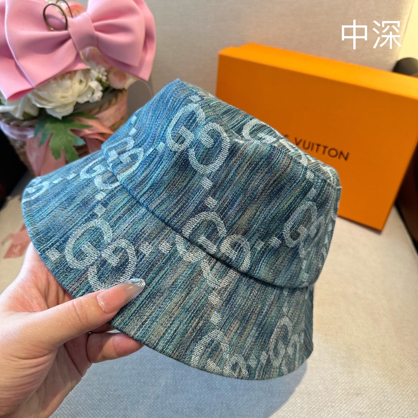 Gucci GUCCI古奇 2026新款可遮阳帽女透气渔夫帽