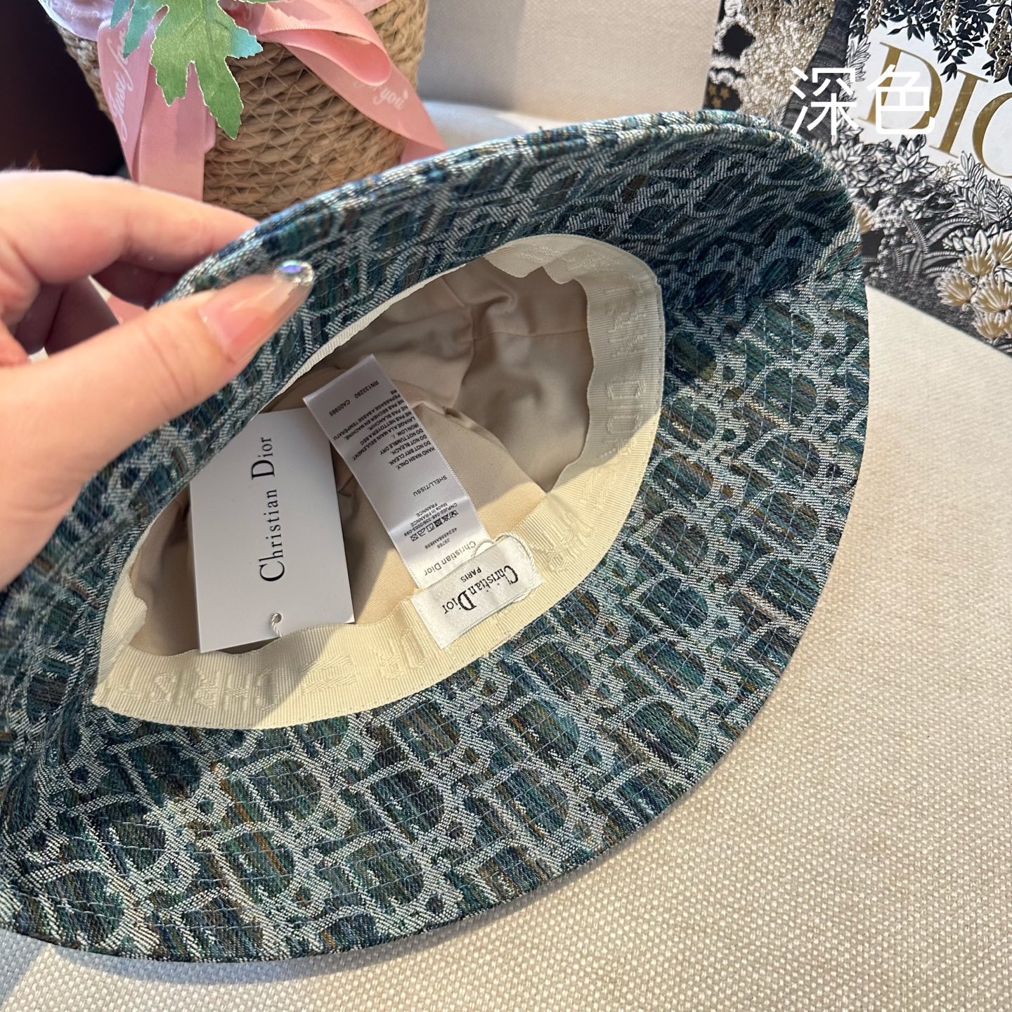 DIOR 迪奥 2026新款可遮阳帽女透气渔夫帽度假旅游拍照时尚搭子