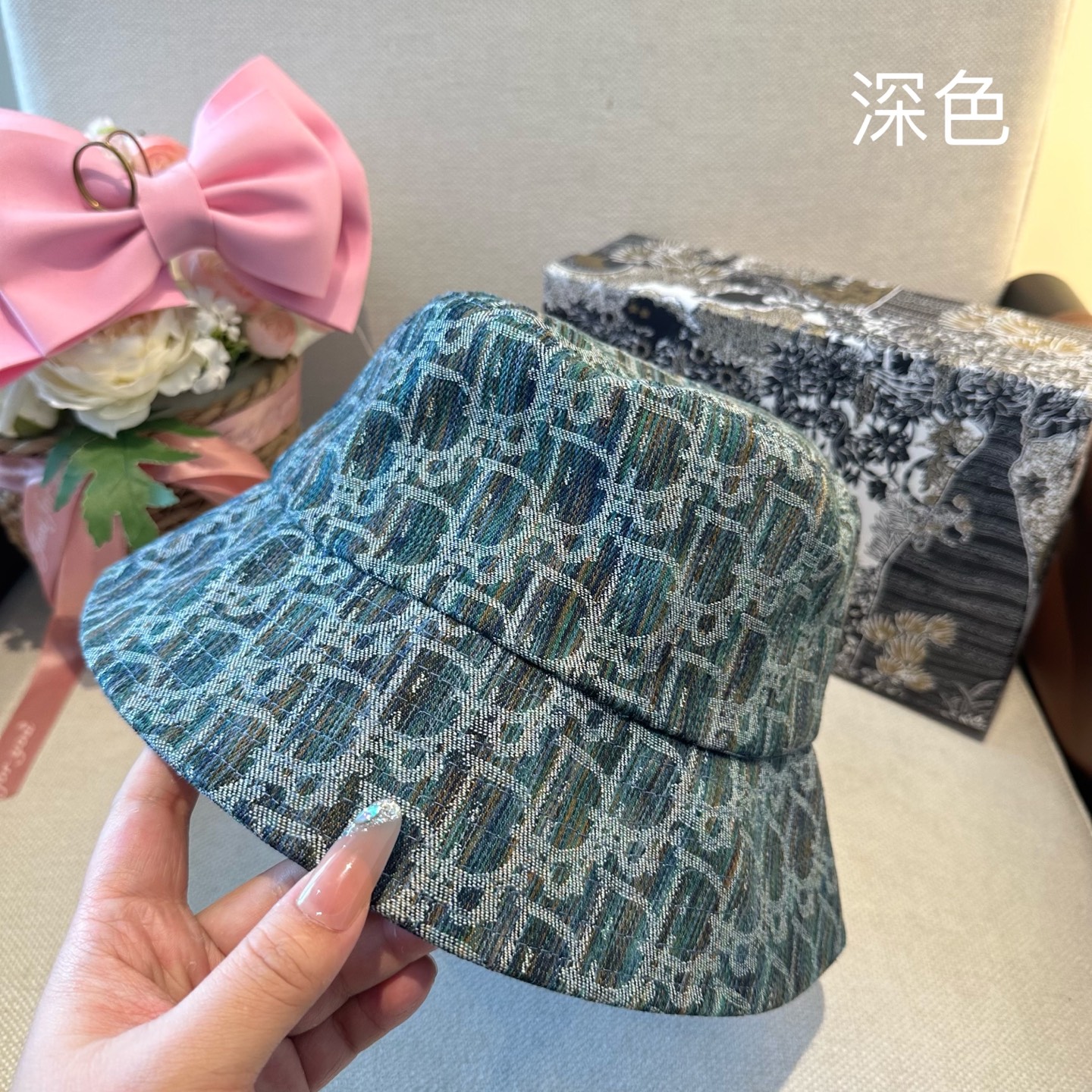 DIOR 迪奥 2026新款可遮阳帽女透气渔夫帽度假旅游拍照时尚搭子