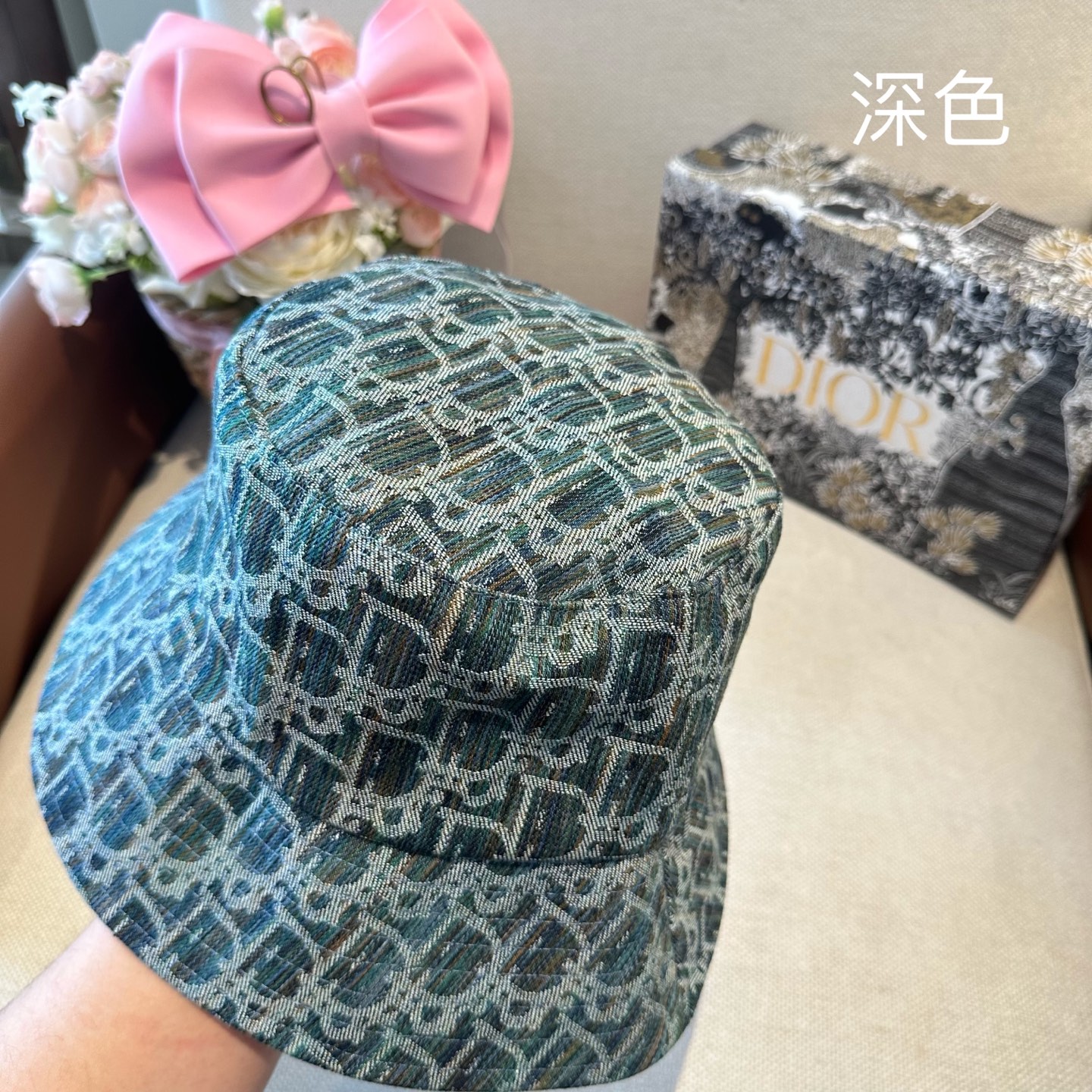 DIOR 迪奥 2026新款可遮阳帽女透气渔夫帽度假旅游拍照时尚搭子
