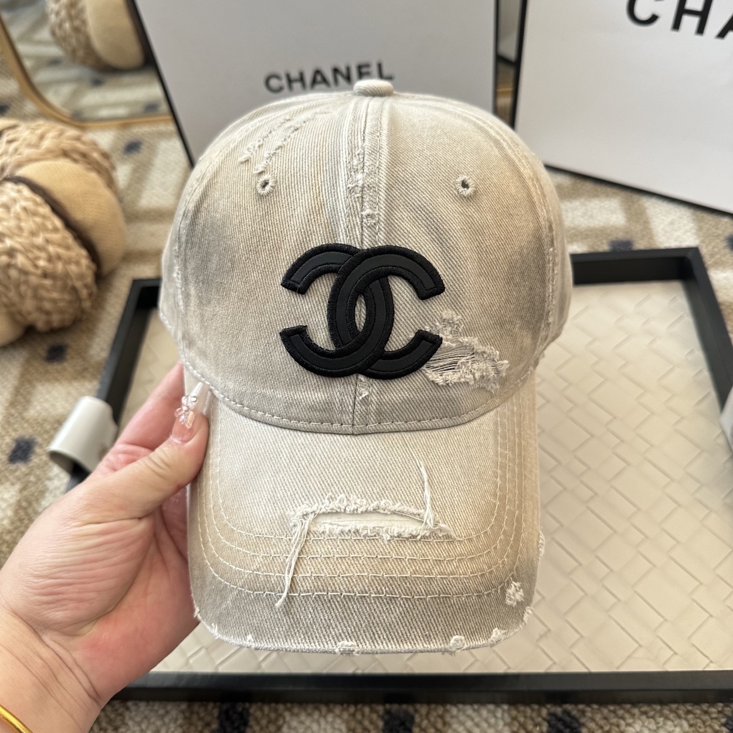 Chanel CHANEL香奈儿 新款简约棒球帽，新款 ， 款超好搭配，赶紧入手