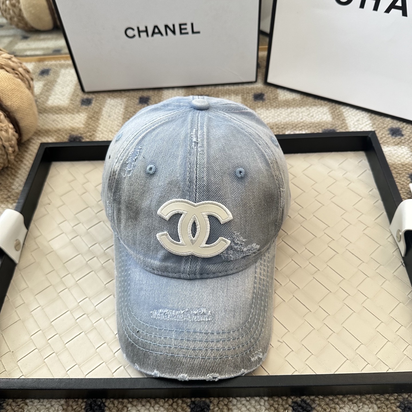 Chanel CHANEL香奈儿 新款简约棒球帽，新款 ， 款超好搭配，赶紧入手