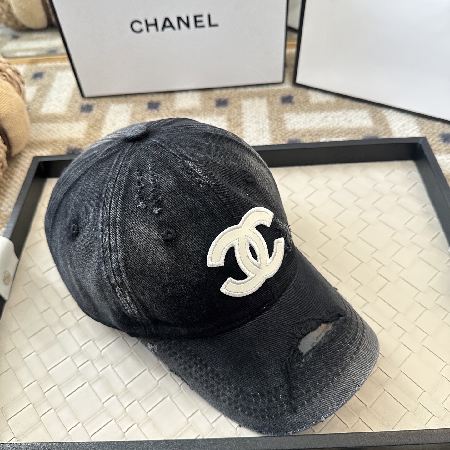 Chanel CHANEL香奈儿 新款简约棒球帽，新款 ， 款超好搭配，赶紧入手