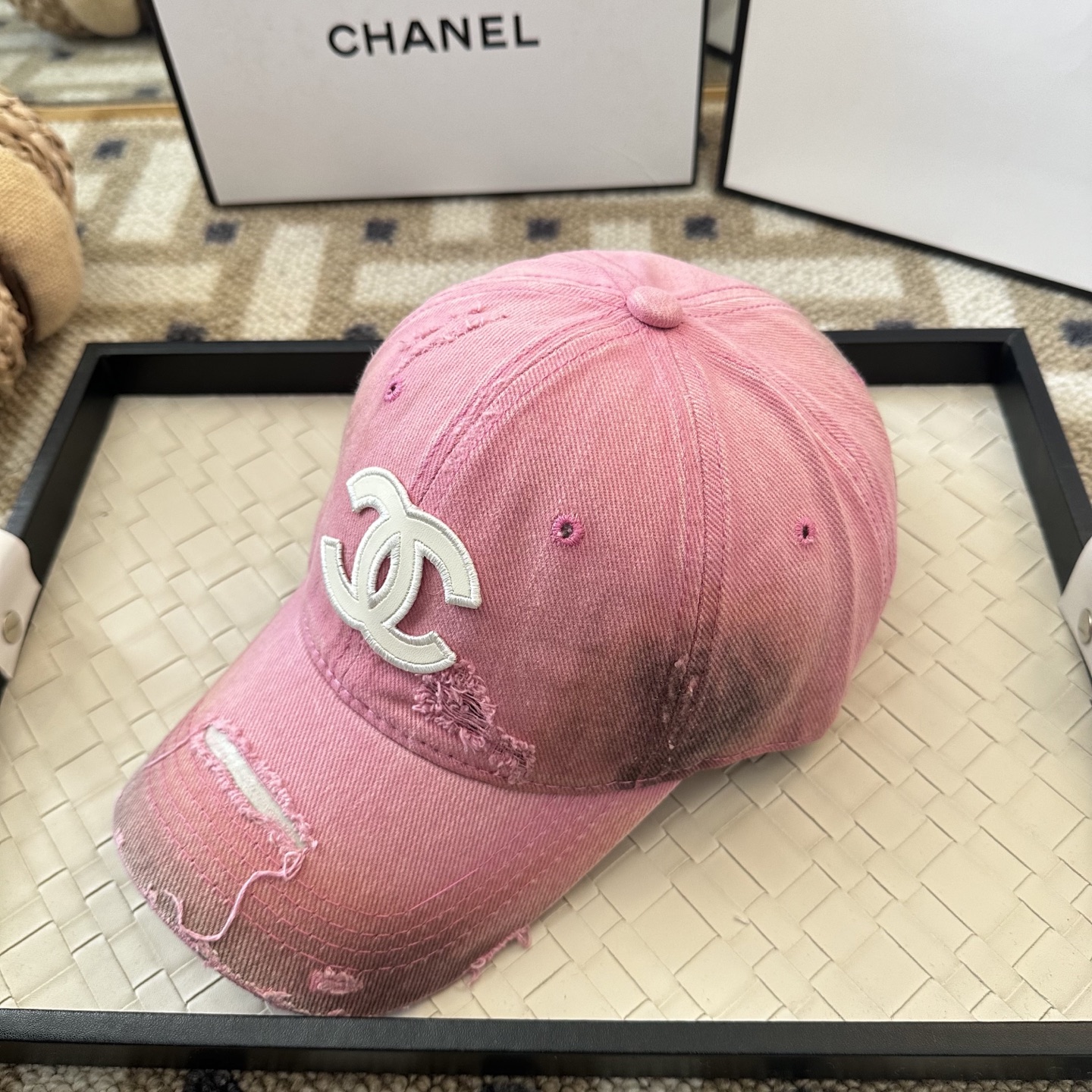 Chanel CHANEL香奈儿 新款简约棒球帽，新款 ， 款超好搭配，赶紧入手