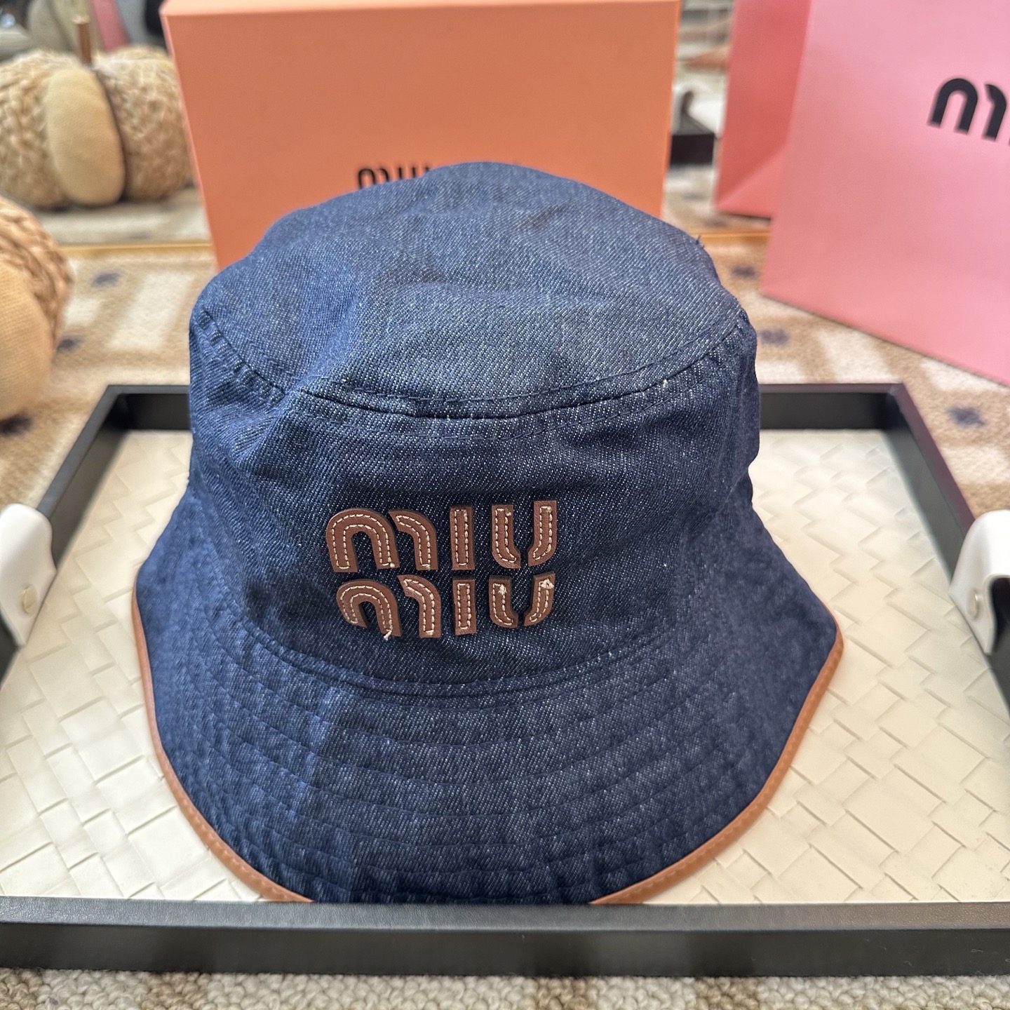 Miu Miu miumiu双面渔夫帽 开模定制，头围57cm男女通用