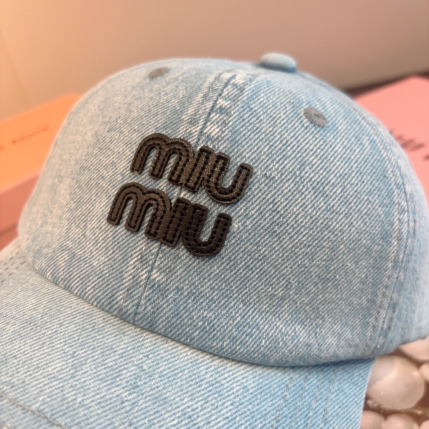 P63 谬谬miumiu 原单 新款棒球帽，正品开模订制，原版做工细致质量超赞！