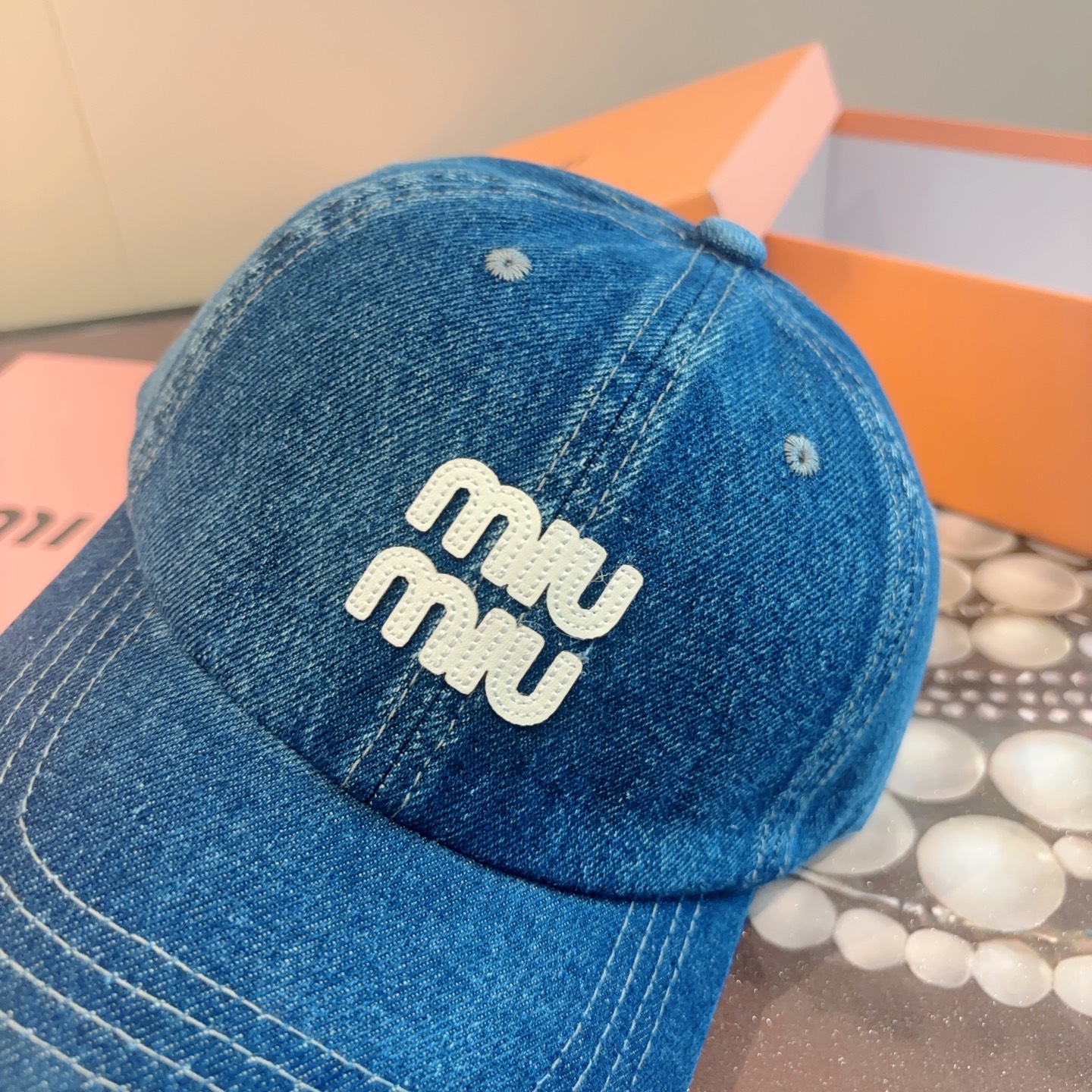 P63 谬谬miumiu 原单 新款棒球帽，正品开模订制，原版做工细致质量超赞！