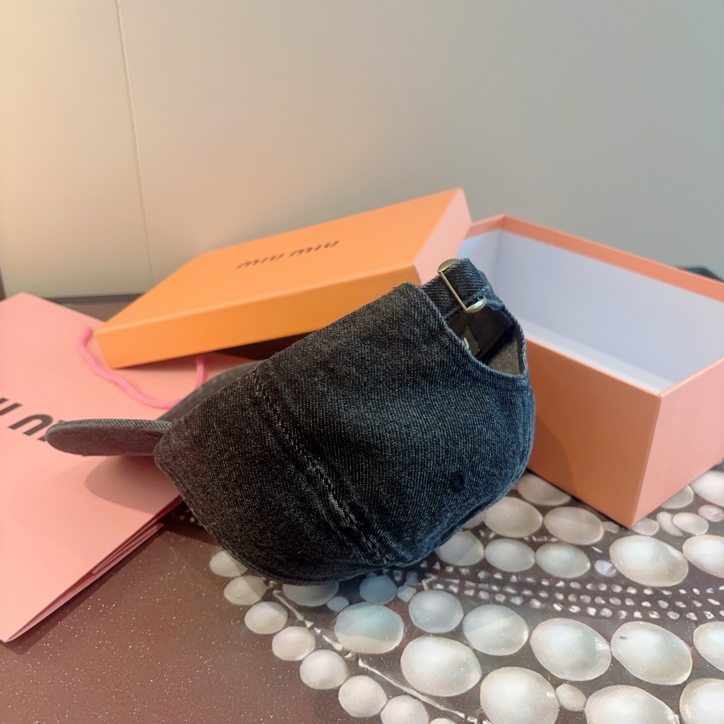 P63 谬谬miumiu 原单 新款棒球帽，正品开模订制，原版做工细致质量超赞！