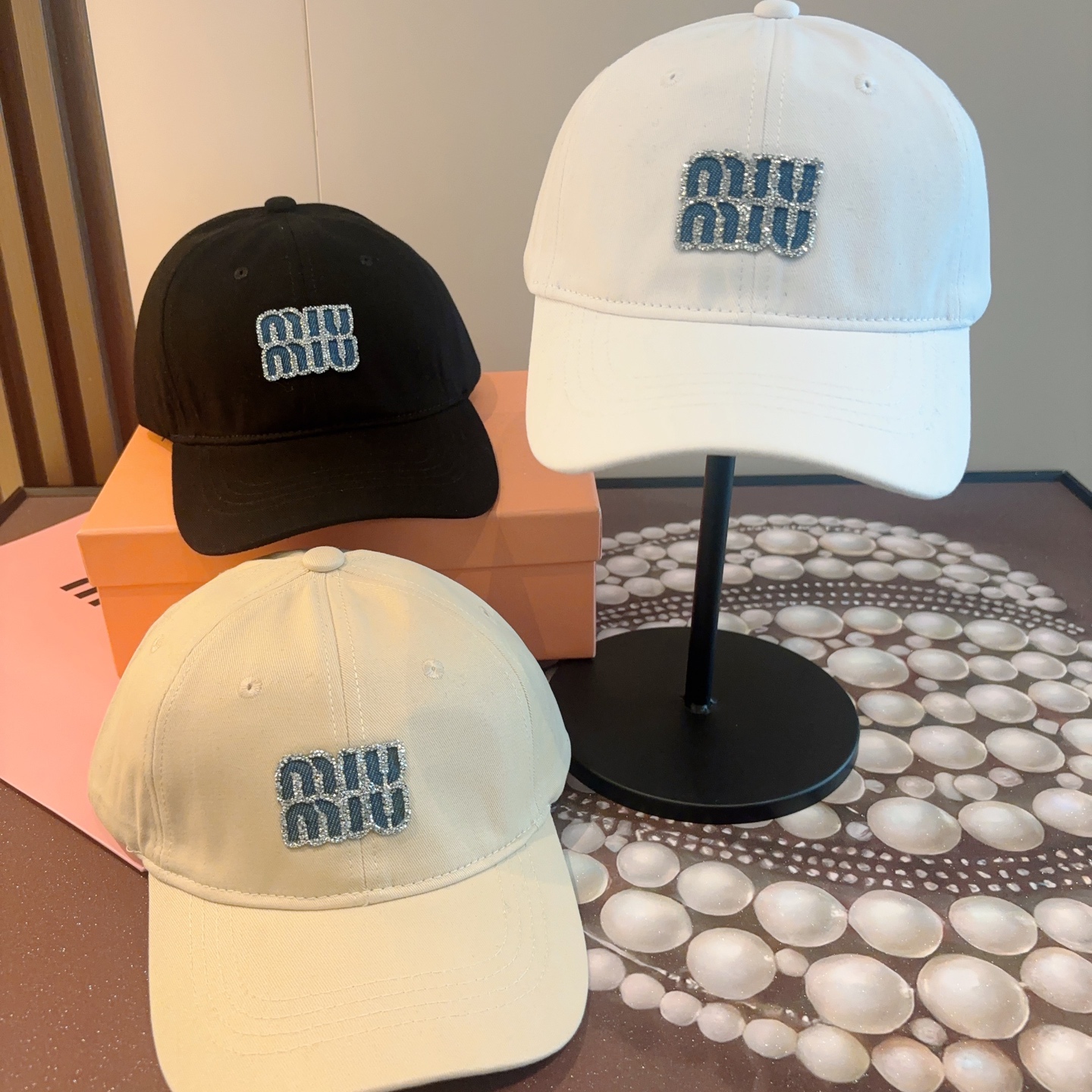 谬谬miumiu 原单 新款棒球帽，正品开模订制，原版做工细致质量超赞！