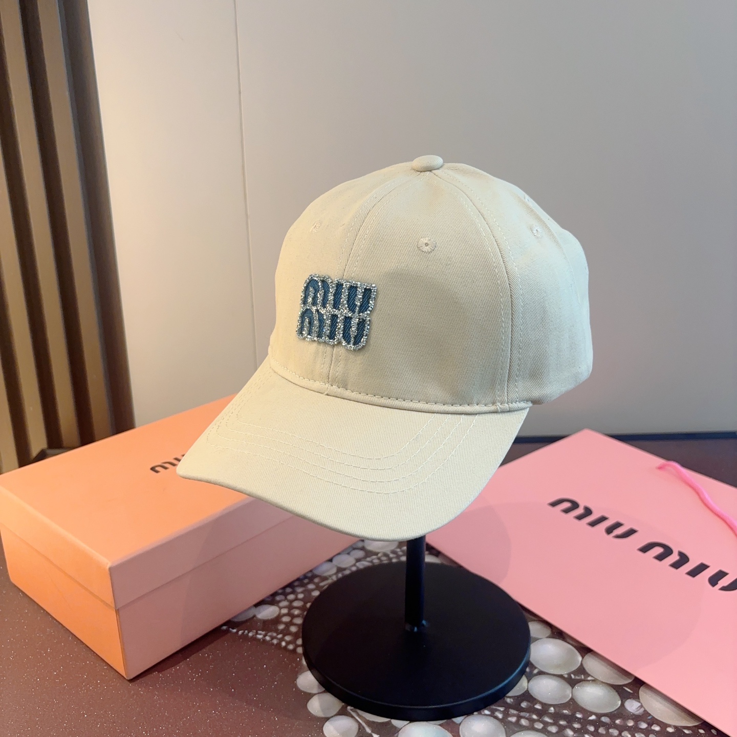 谬谬miumiu 原单 新款棒球帽，正品开模订制，原版做工细致质量超赞！