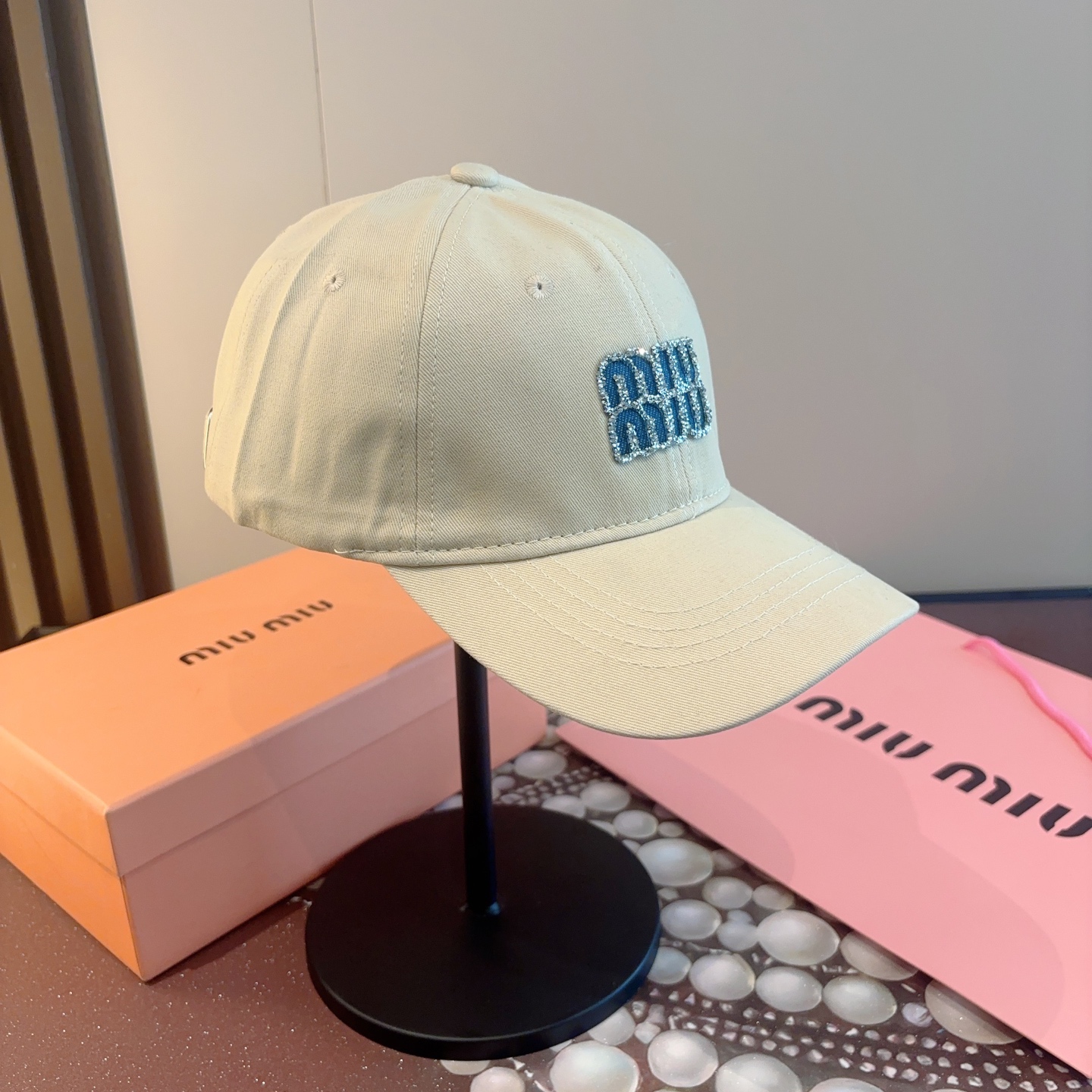 谬谬miumiu 原单 新款棒球帽，正品开模订制，原版做工细致质量超赞！