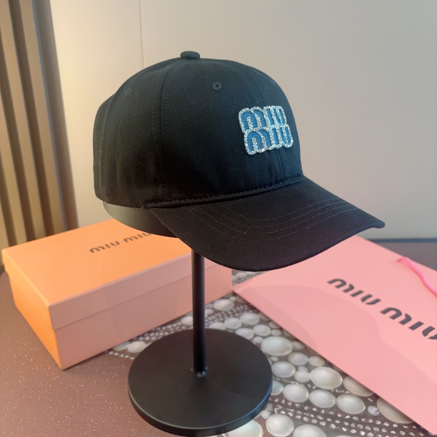 谬谬miumiu 原单 新款棒球帽，正品开模订制，原版做工细致质量超赞！