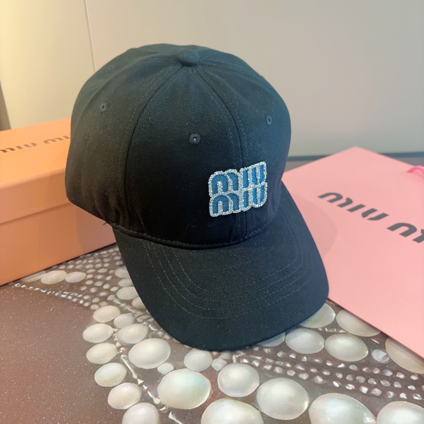 谬谬miumiu 原单 新款棒球帽，正品开模订制，原版做工细致质量超赞！