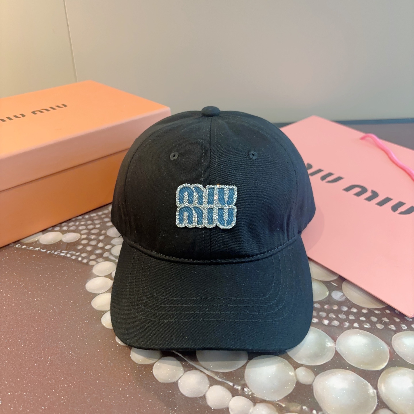 谬谬miumiu 原单 新款棒球帽，正品开模订制，原版做工细致质量超赞！